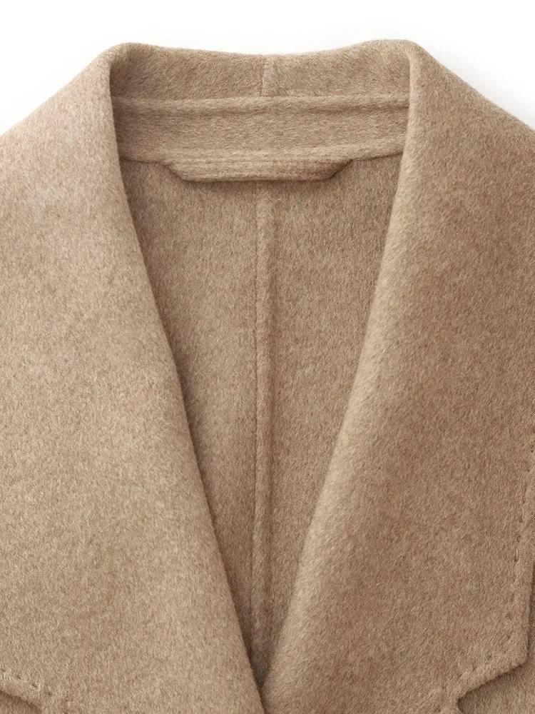 100% Cashmere Unisex Wrap Overcoat