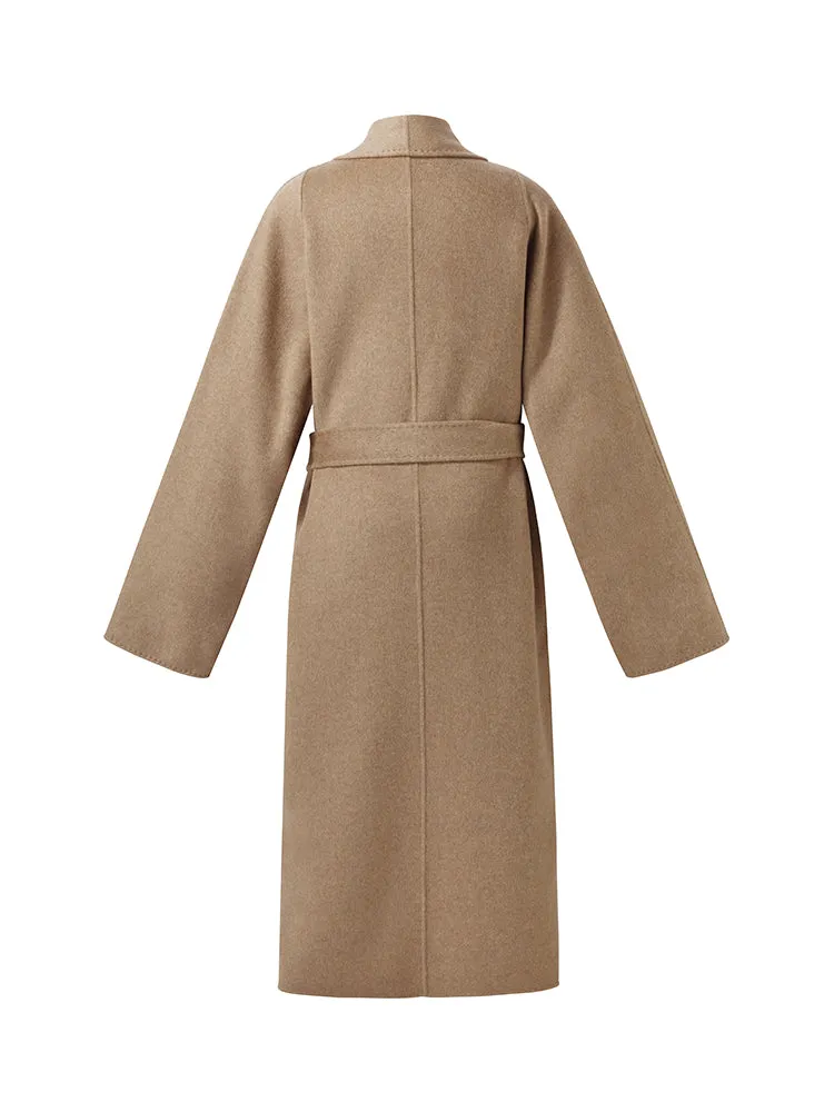 100% Cashmere Unisex Wrap Overcoat