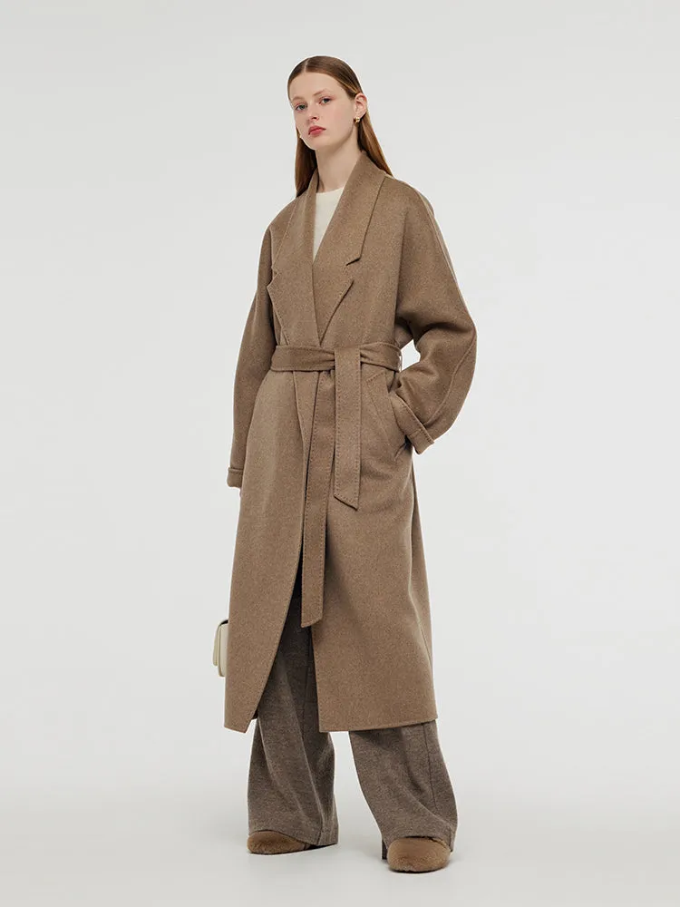 100% Cashmere Unisex Wrap Overcoat