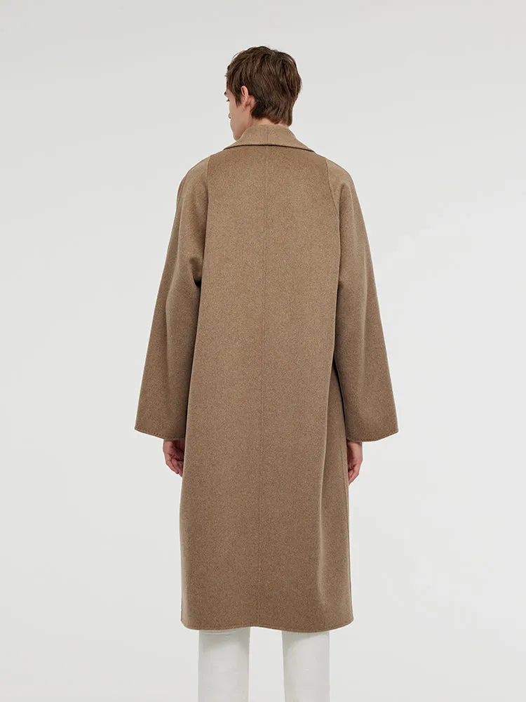 100% Cashmere Unisex Wrap Overcoat