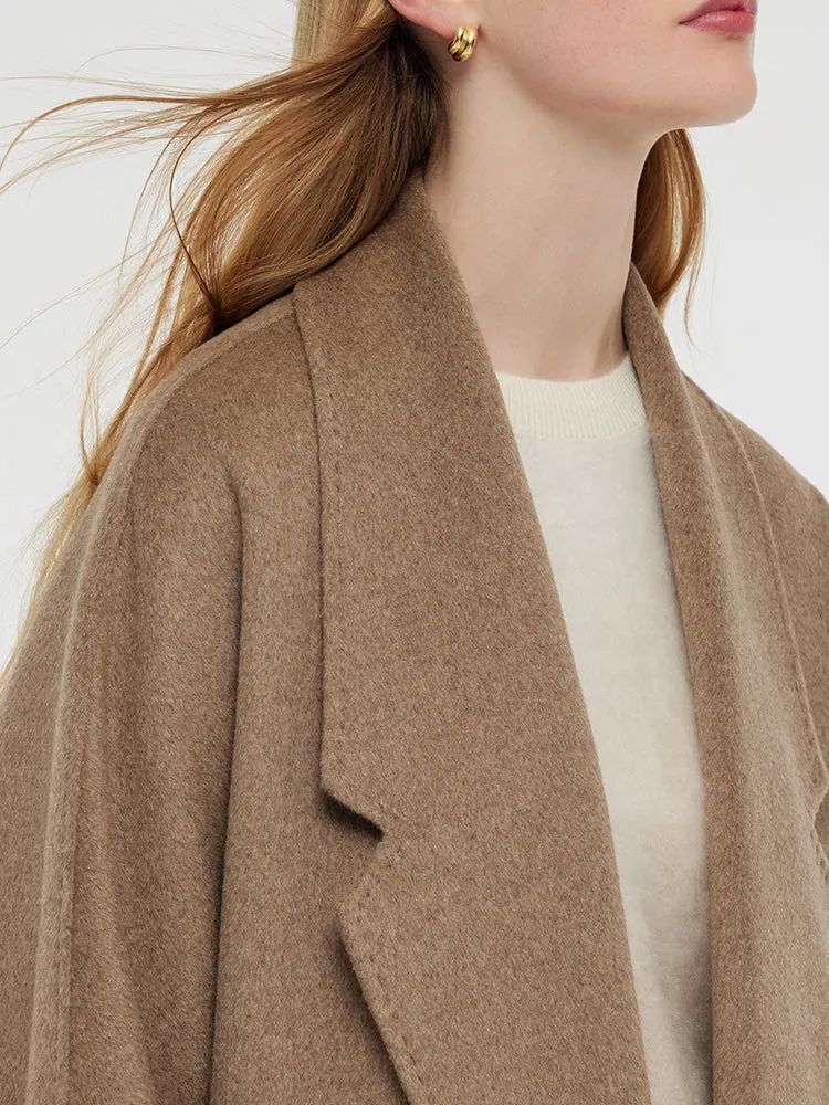 100% Cashmere Unisex Wrap Overcoat