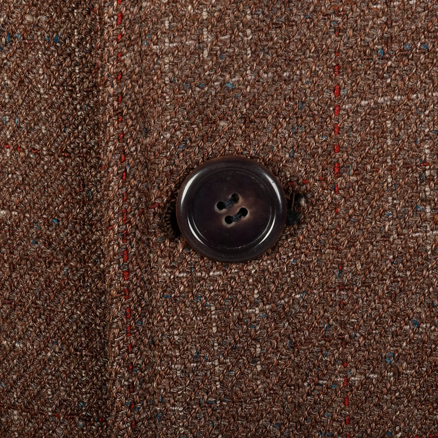 1950s Men's Brown Atomic Fleck Wool Overcoat