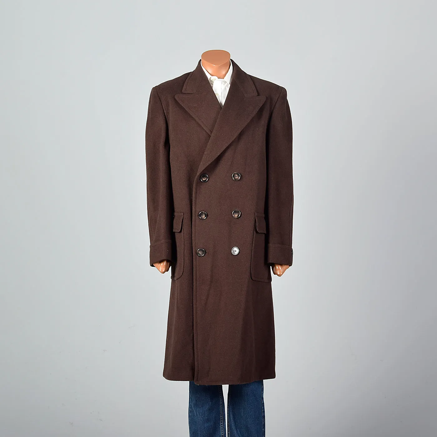 1950s Mens Brown Overcoat by Richman Brothers