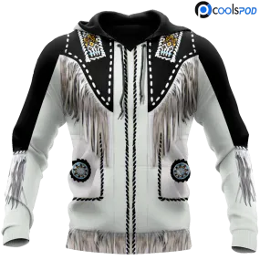 3D All Over Print Cowboy Shirt Cowboy Jacket Pattern Hoodie, Cowboy Cosplay For Men Boy, Cowboy Gift For Him