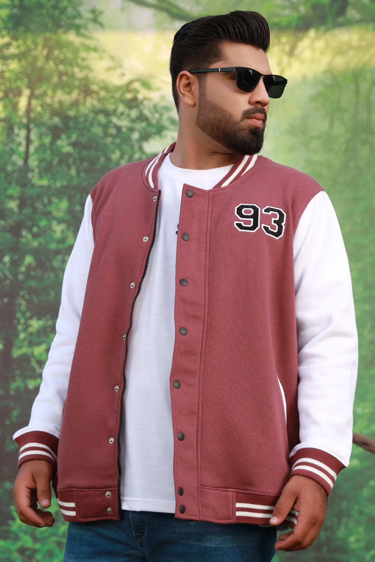 93 Varsity Zipper Jacket (Plus Size) - W22 - MJ0005P