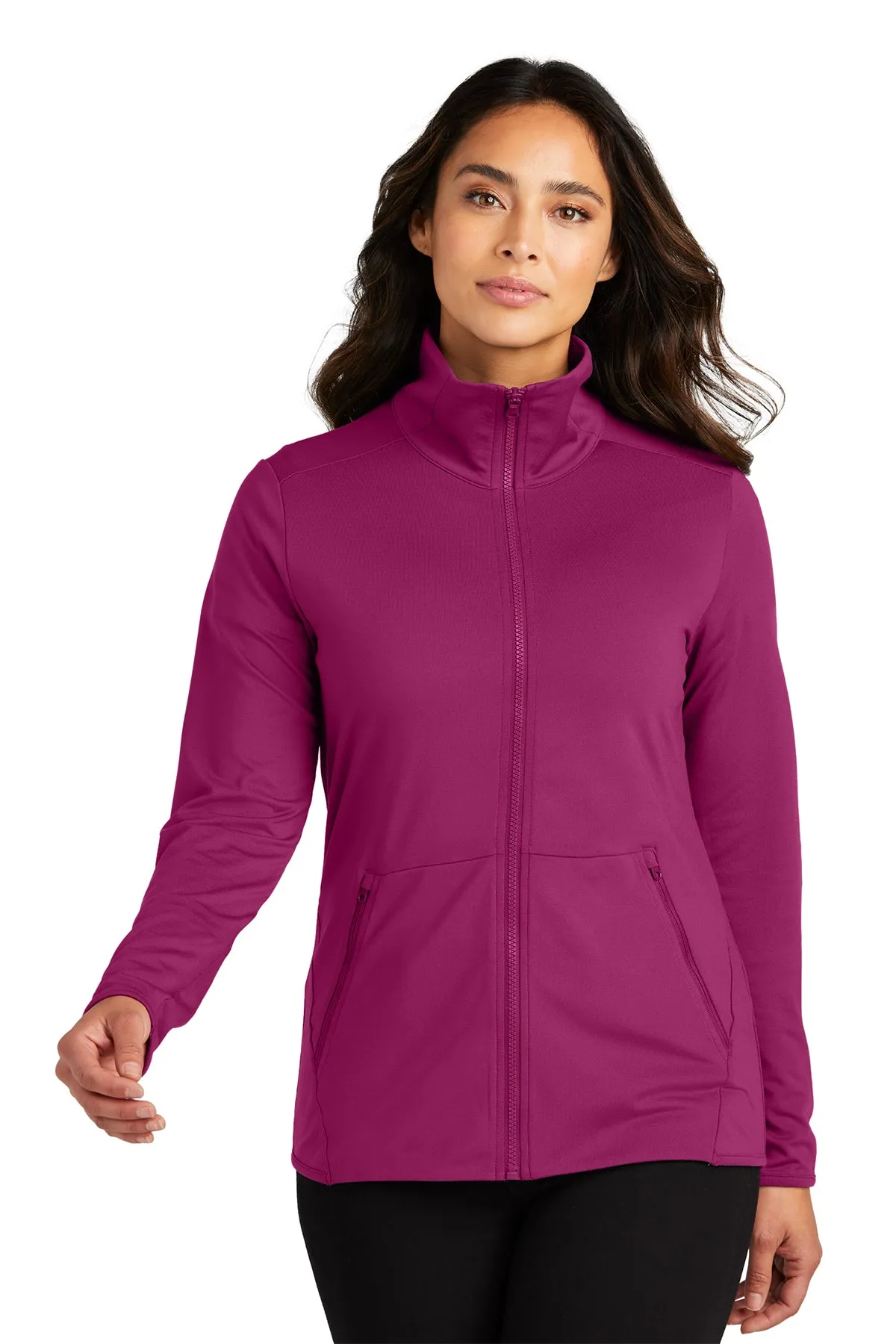 Accord Pop Collar Zip-Up - Wine (Ships in 1-2 Weeks)