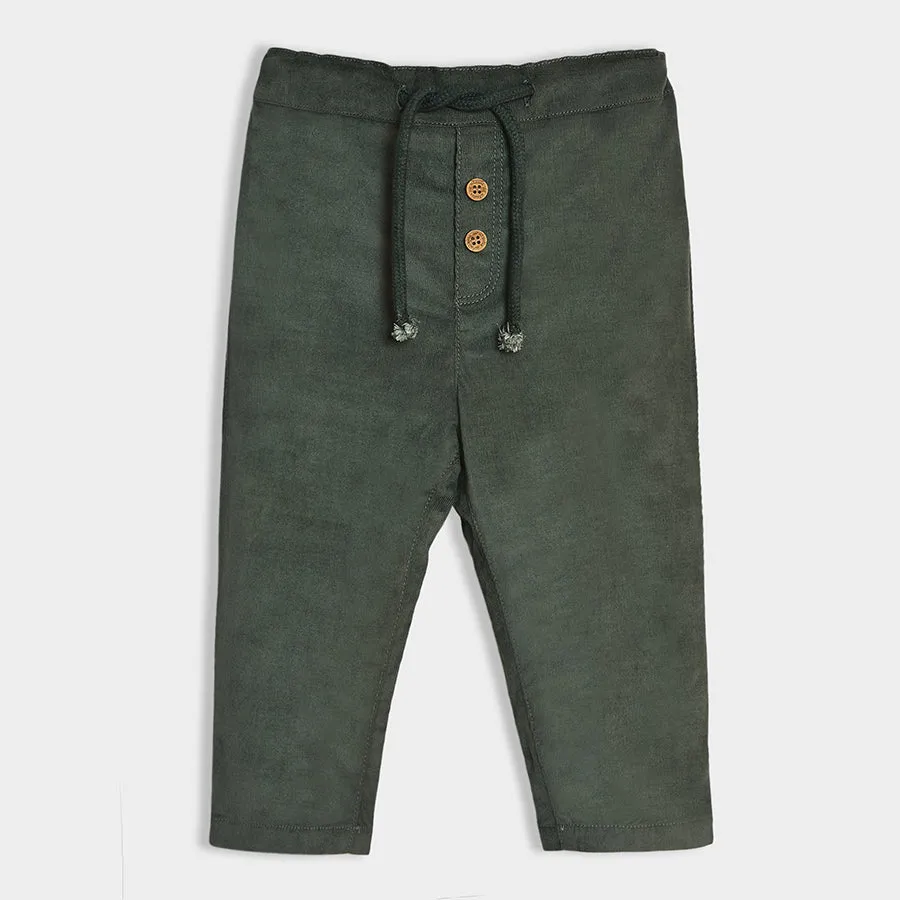 Adventure Corduroy Grass Trouser Green