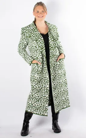 Animal Print Coat | Green