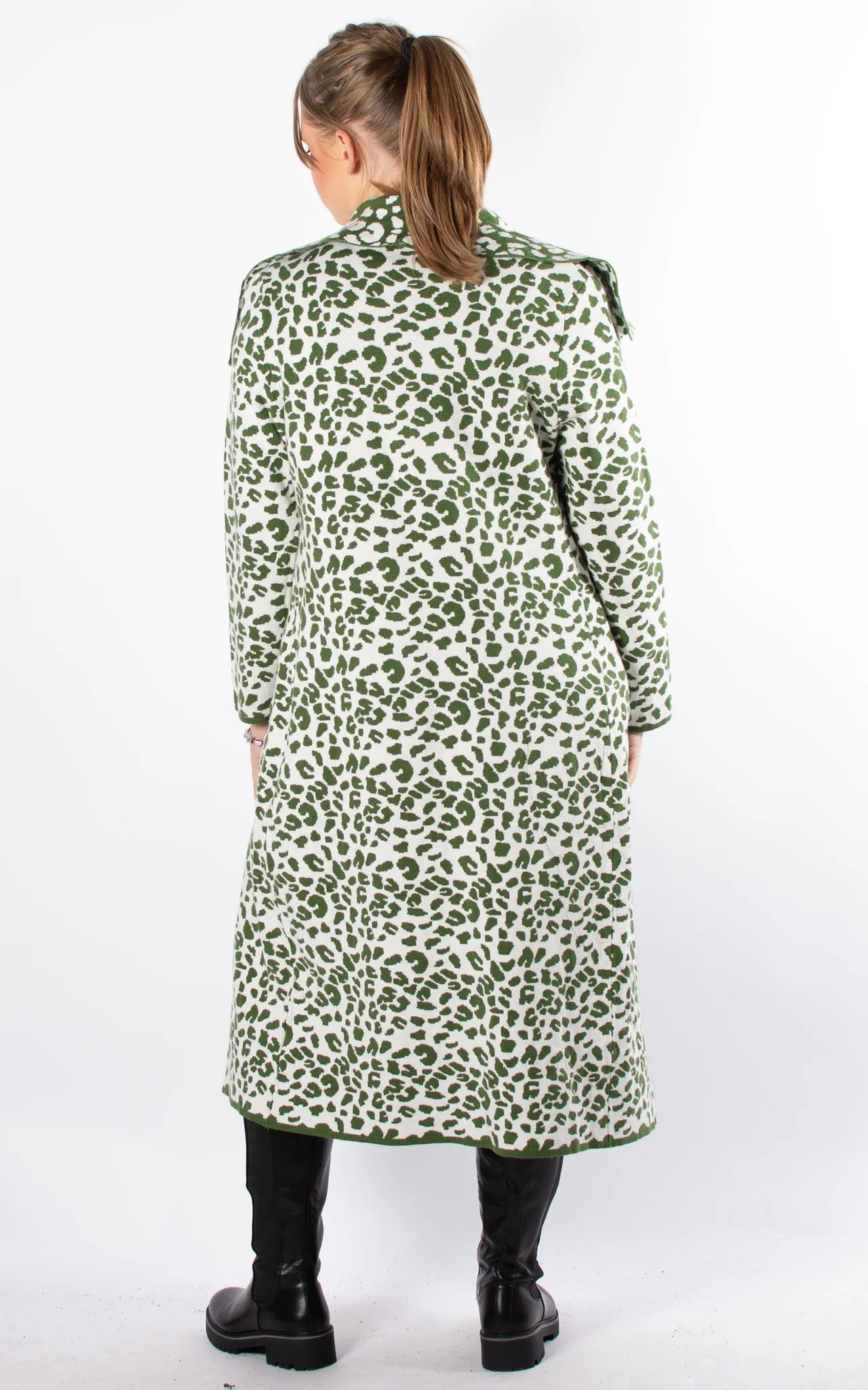 Animal Print Coat | Green