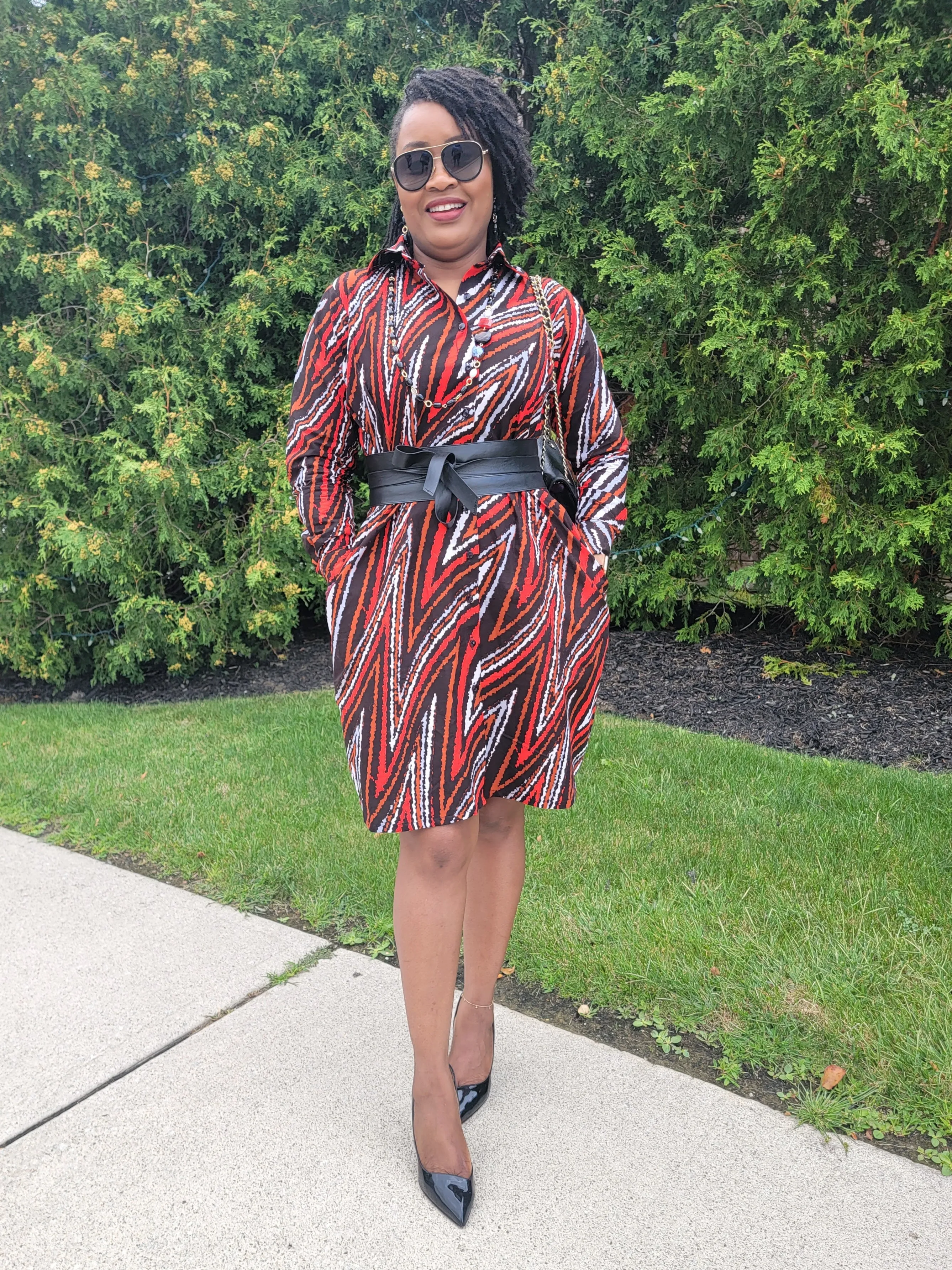 Ankara Shirt Dress