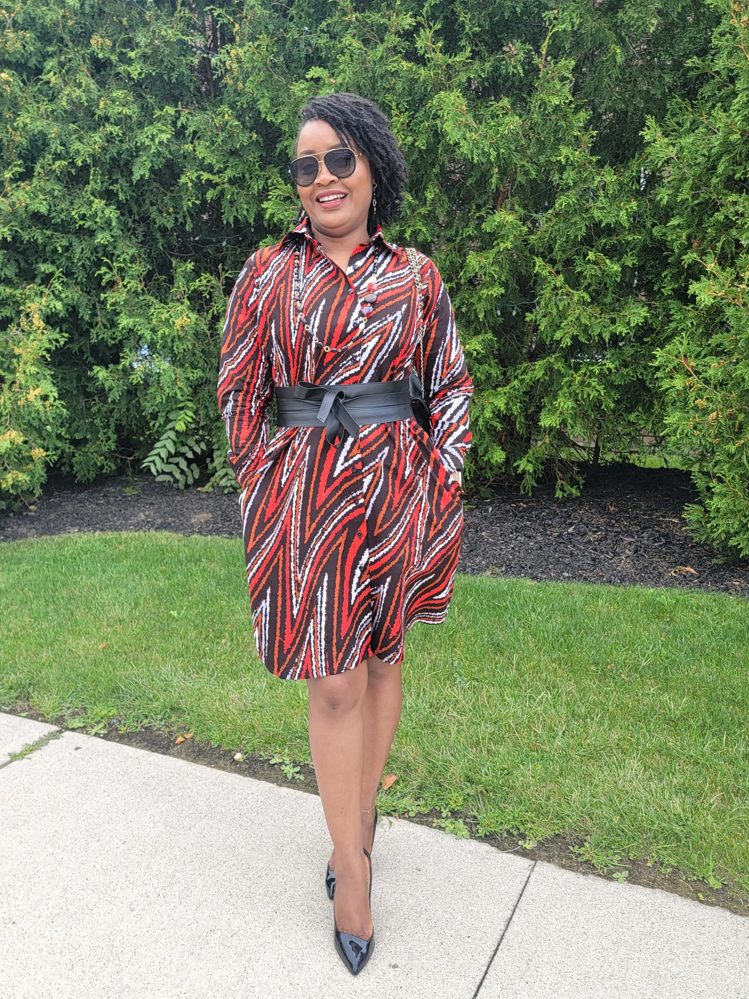 Ankara Shirt Dress