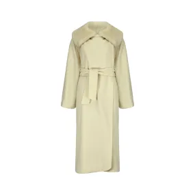 ARCHIVE - 1980s Claude Montana Cream Wool Trench Coat