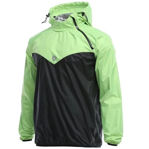 Ashore Shop Men's Running Long Sleeve Fitness Jacket with Hood