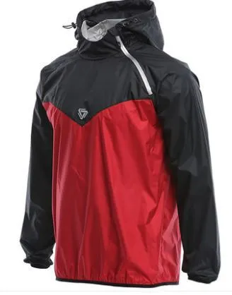 Ashore Shop Men's Running Long Sleeve Fitness Jacket with Hood