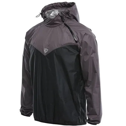 Ashore Shop Men's Running Long Sleeve Fitness Jacket with Hood