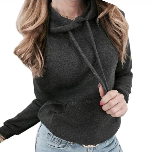 Autumn Tracksuit Long Sleeve Thicken Hooded Sweatshirts 2 Piece