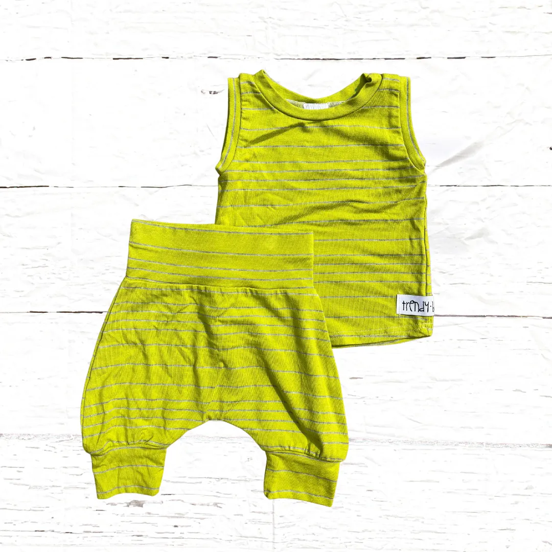 Avocado Cropped Jogger Set (0-3m and 3-6m)