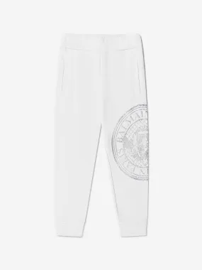 Balmain Boys Logo Joggers in Grey