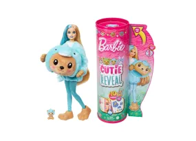 Barbie Cutie Reveal Costume-Themed Series Doll and Accessories with 10 Surprises, Teddy Bear as Dolphin