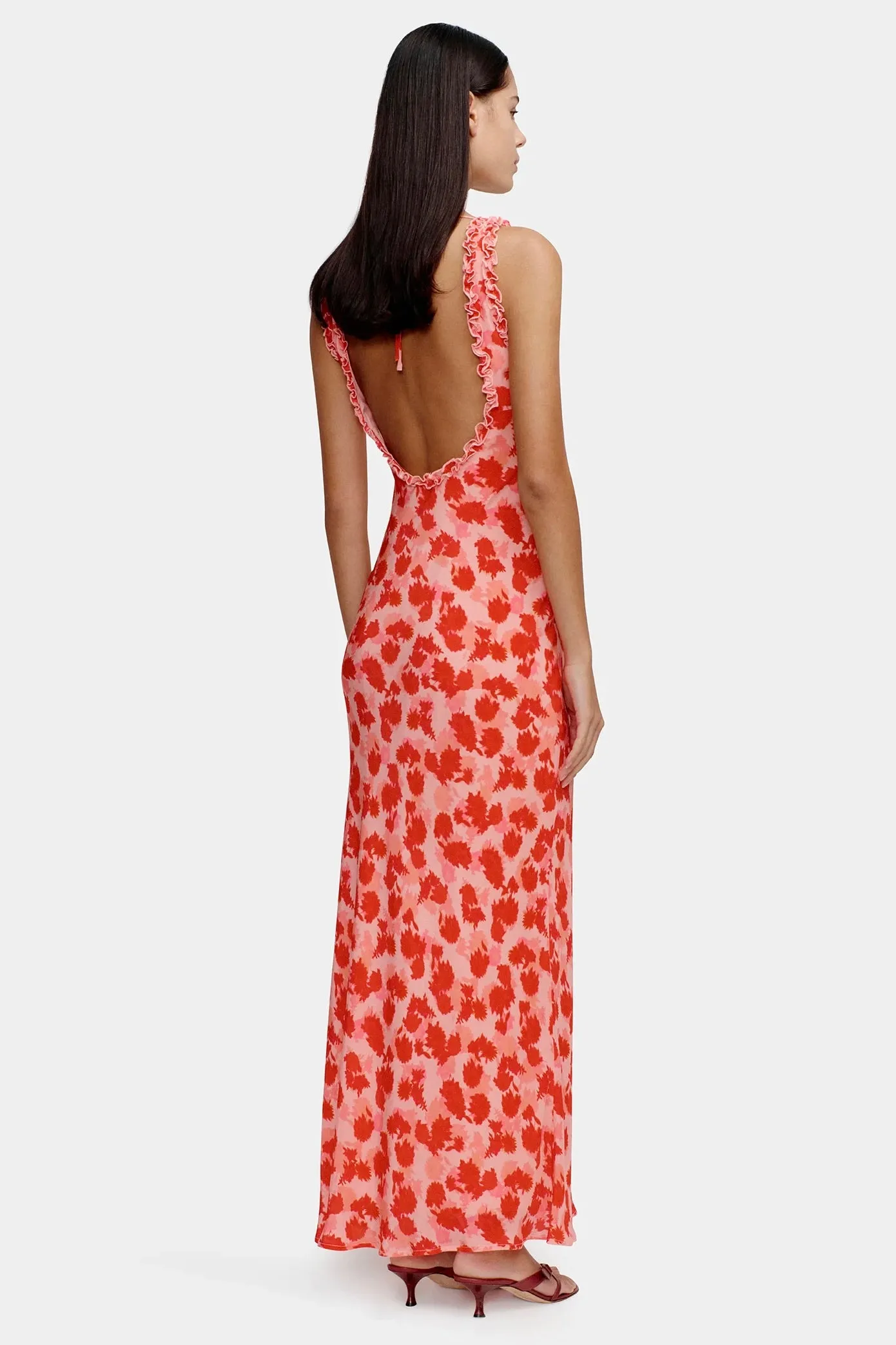 Bella Strawberry Fields Backless Maxi Dress