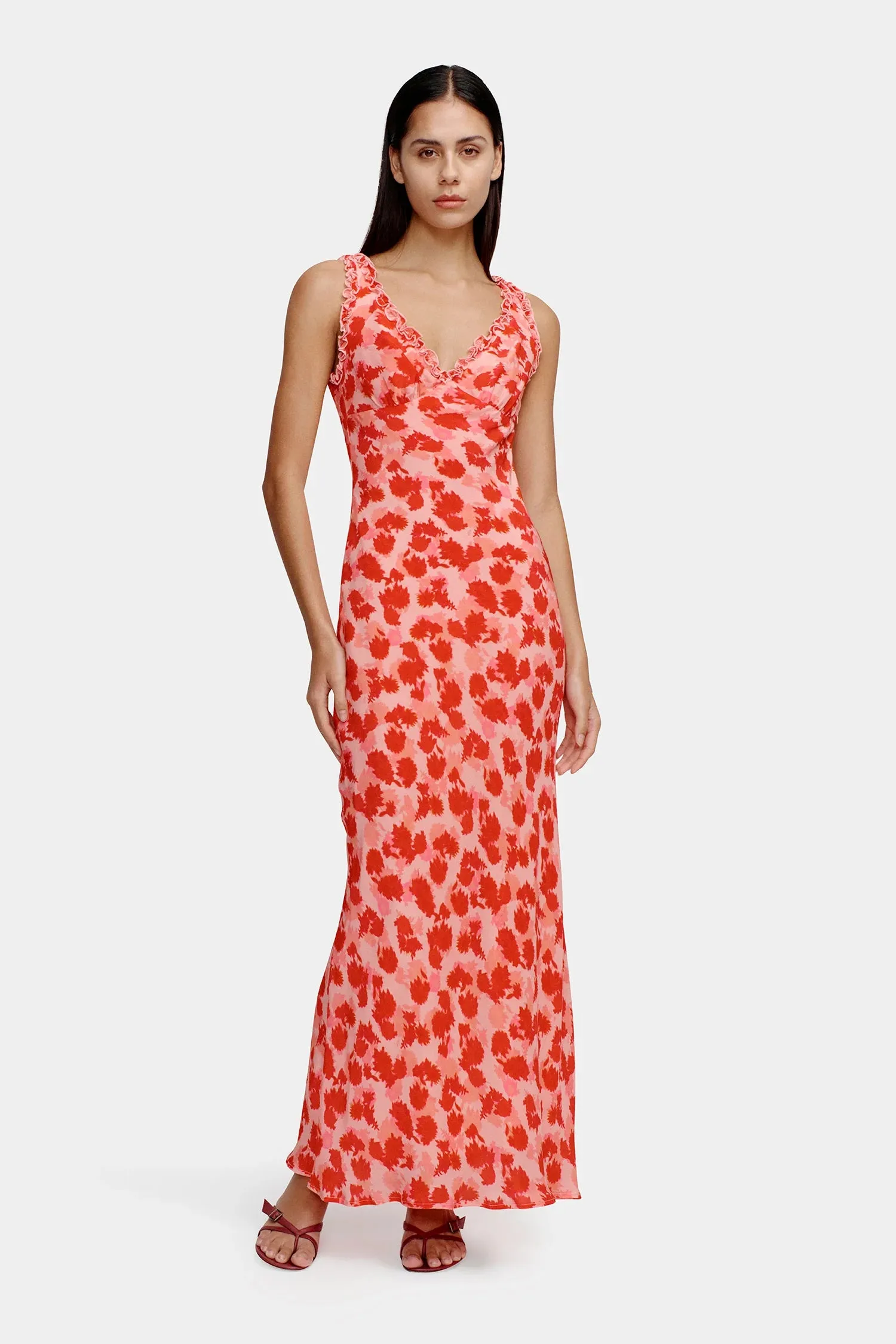 Bella Strawberry Fields Backless Maxi Dress