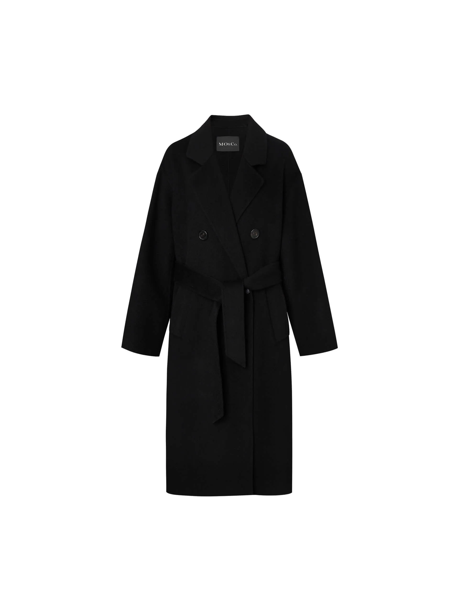 Belted Double Faced Wool Coat