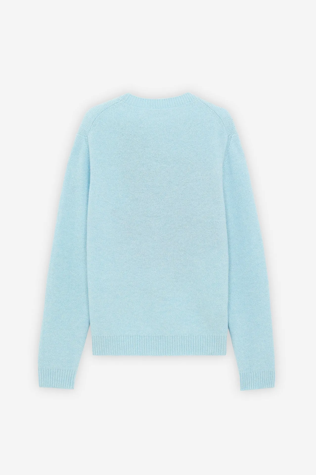 Big Fox Head Jacquard Pullover - Aqua #Unisex