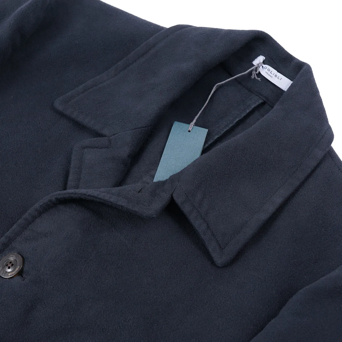 Boglioli Brushed Moleskin Cotton Overcoat