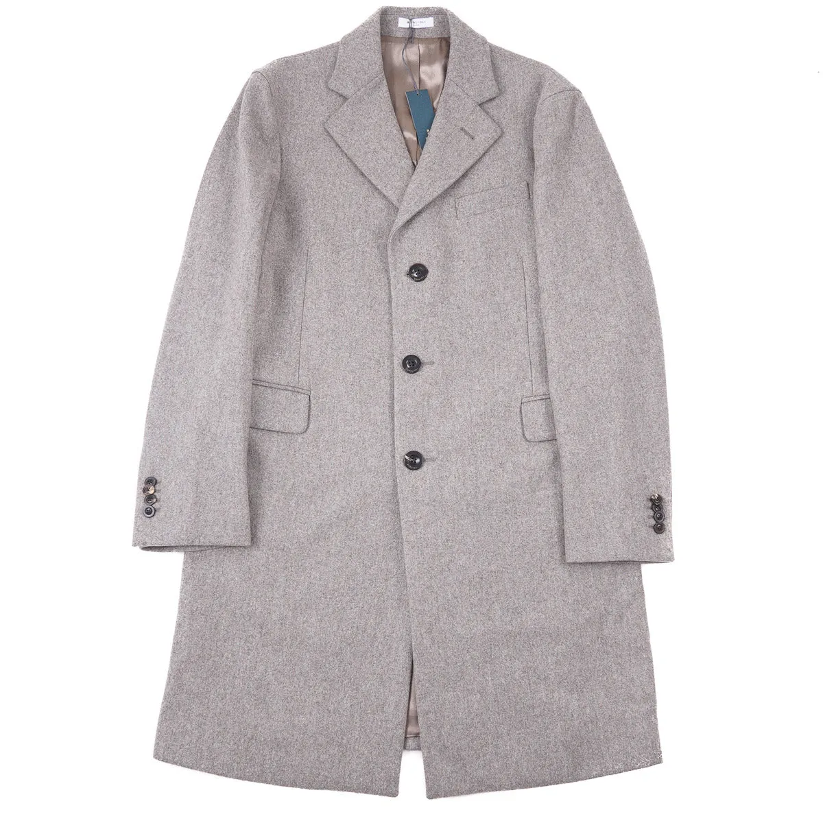 Boglioli Soft Flannel Wool Overcoat