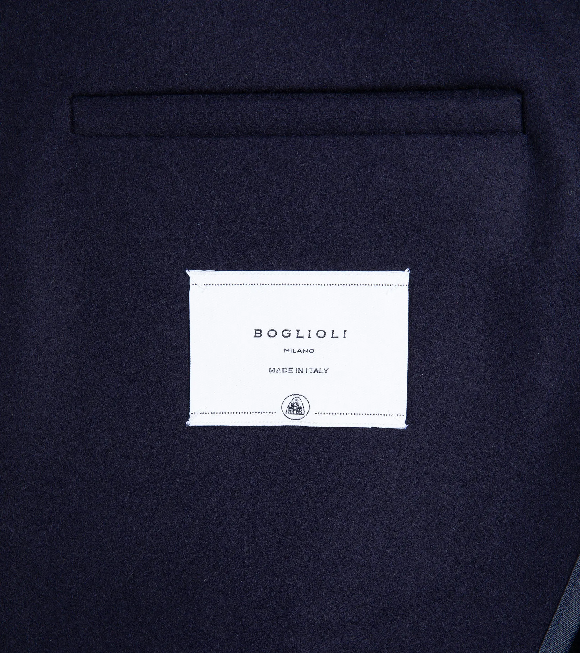 Boglioli Wool Overcoat: Navy