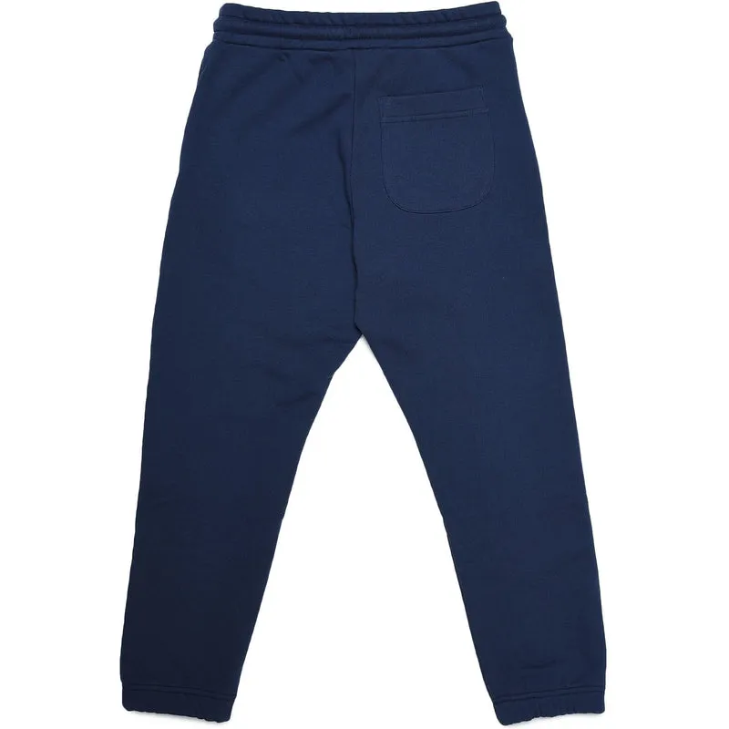 Boys Navy Orange Logo Joggers