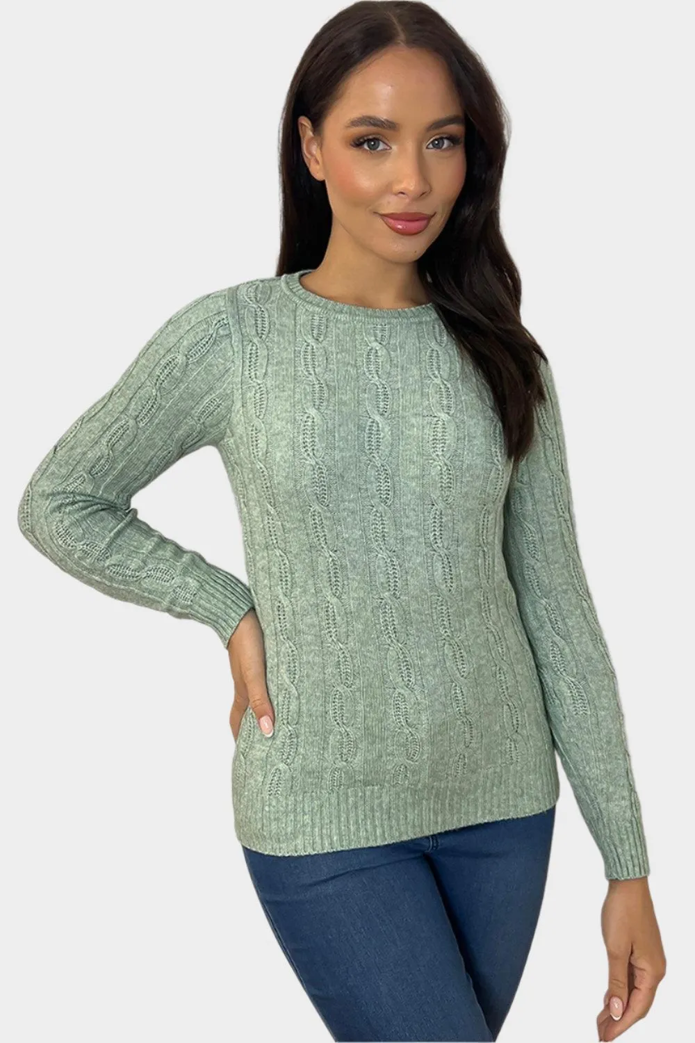 Braided Vertical Design Pullover