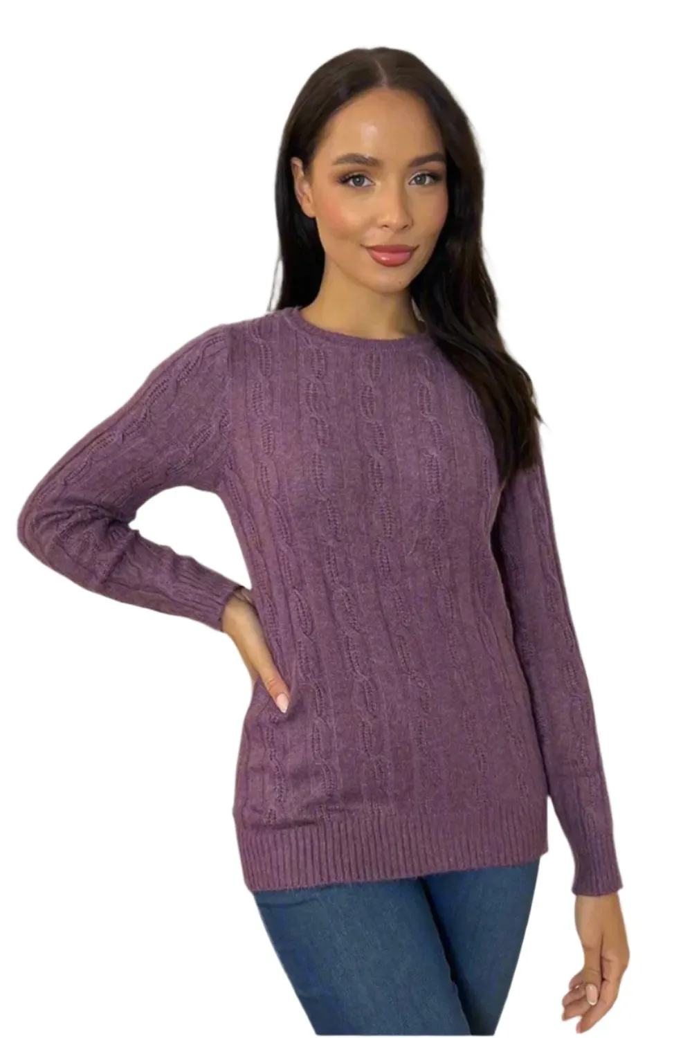 Braided Vertical Design Pullover