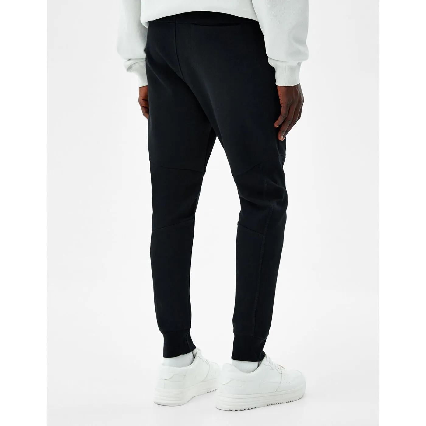 BSK Black Slim fit piqué joggers