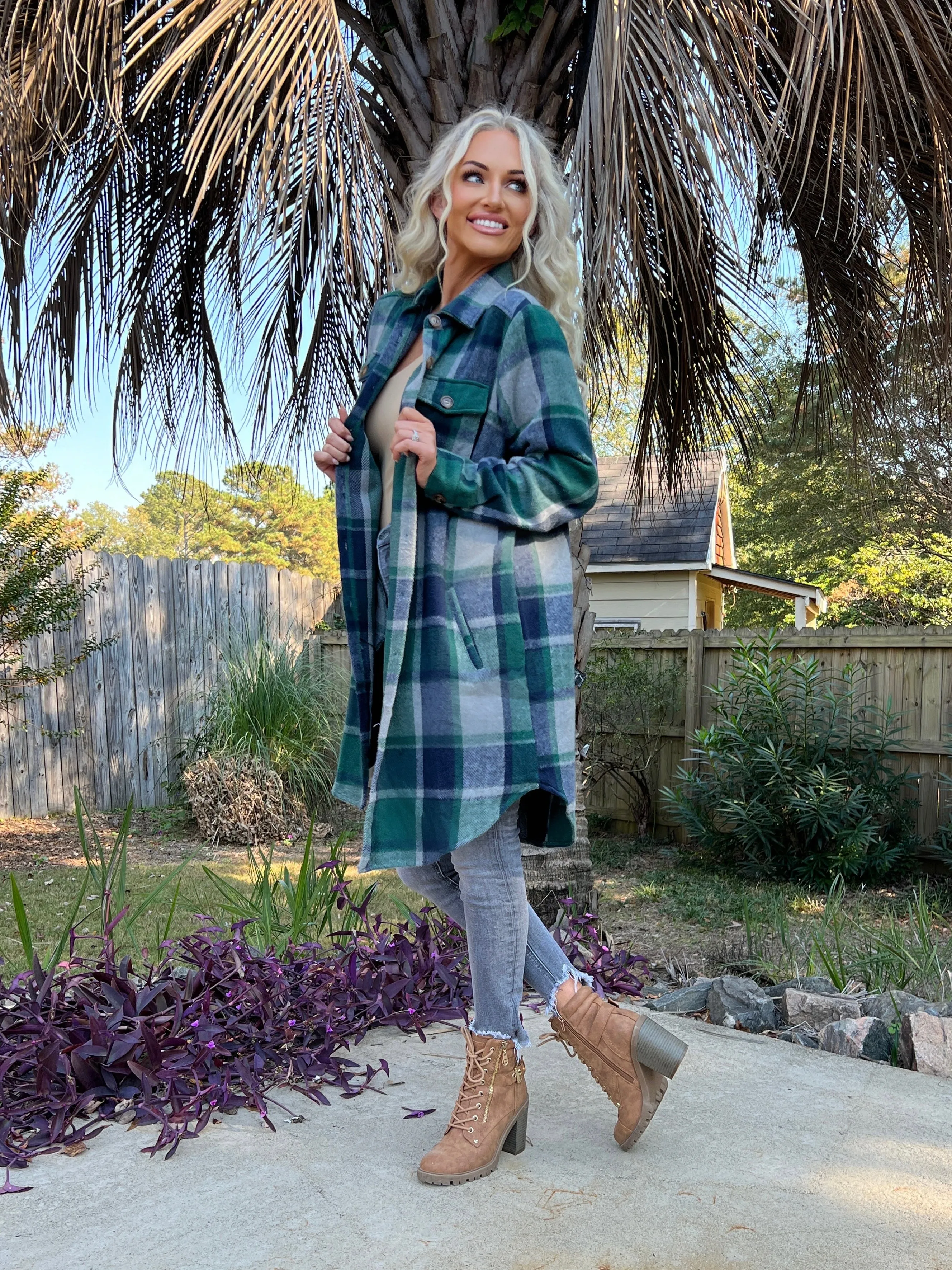 Buffalo Plaid Overcoat