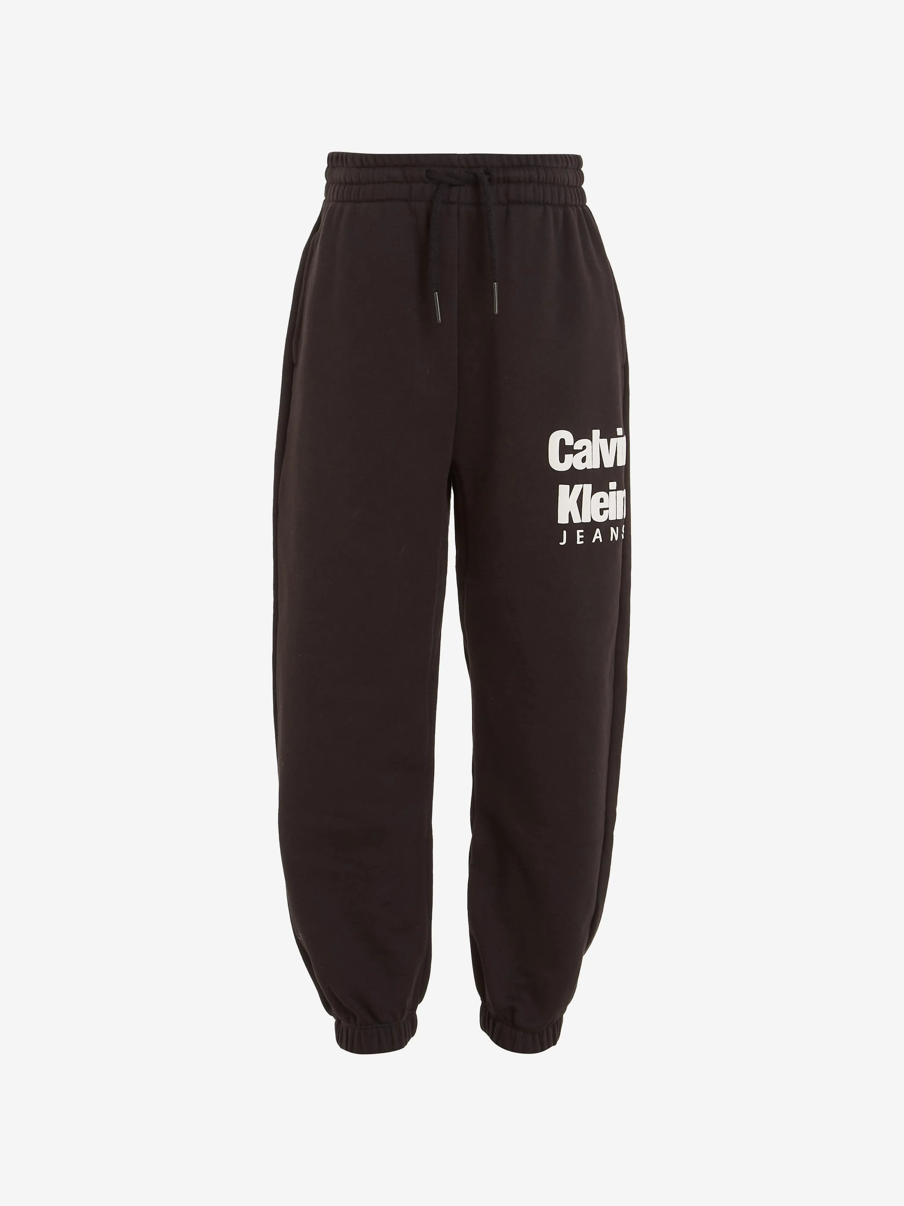 Calvin Klein Boys Mini Blown-Up Logo Joggers in Black