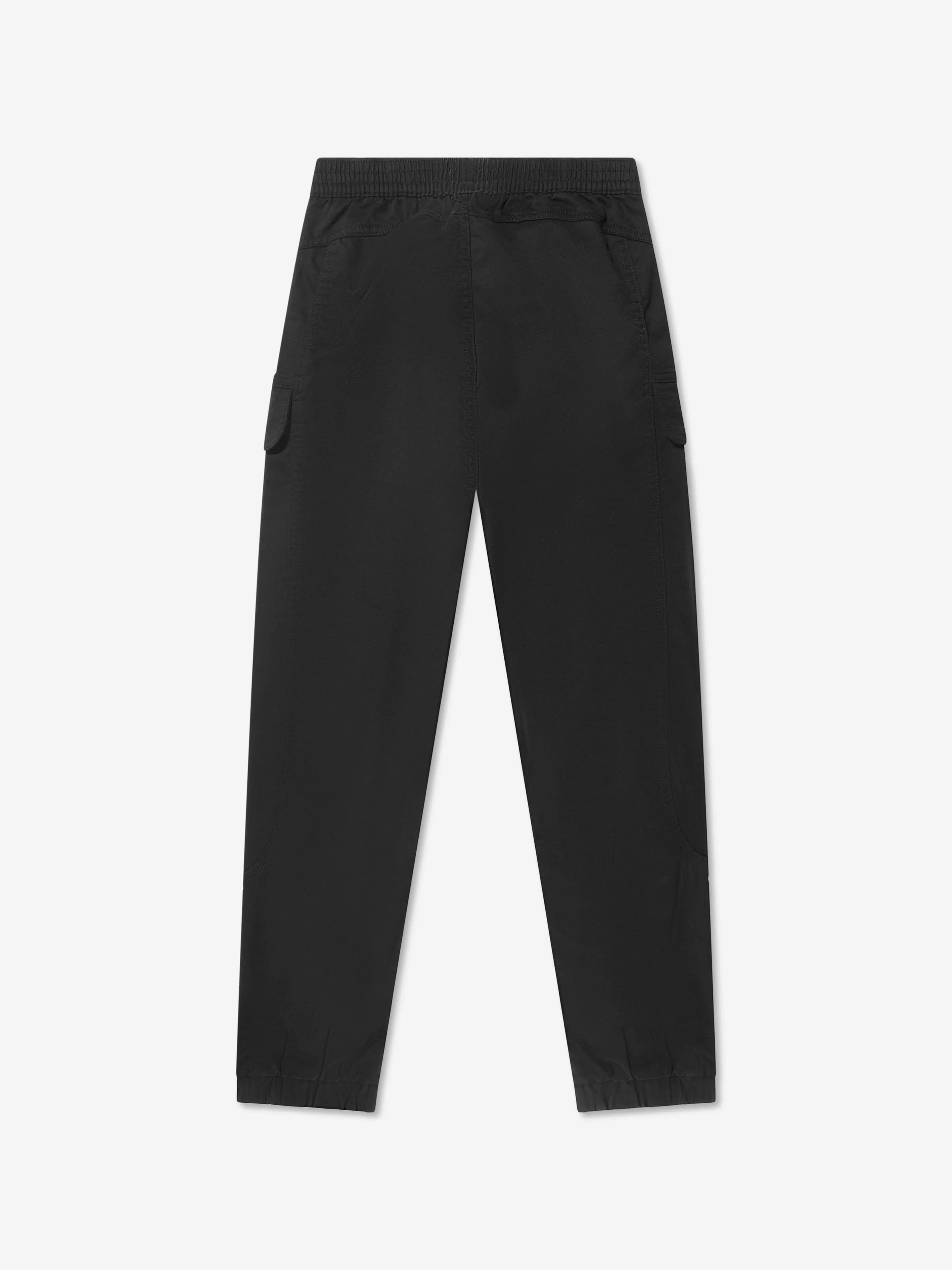 Calvin Klein Boys Sateen Cargo Joggers in Black