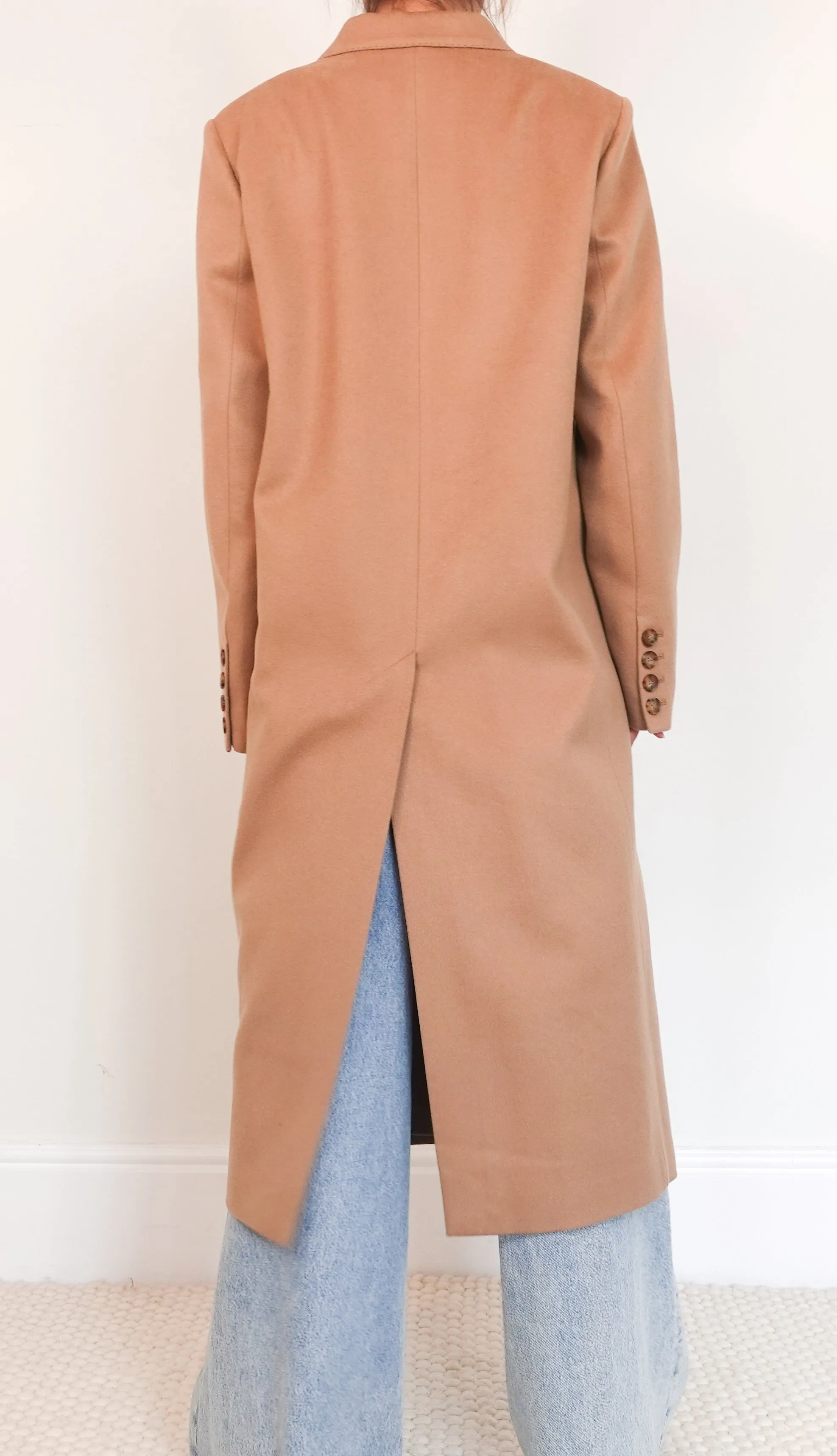 Camel cashmere coat RRP £1.4k