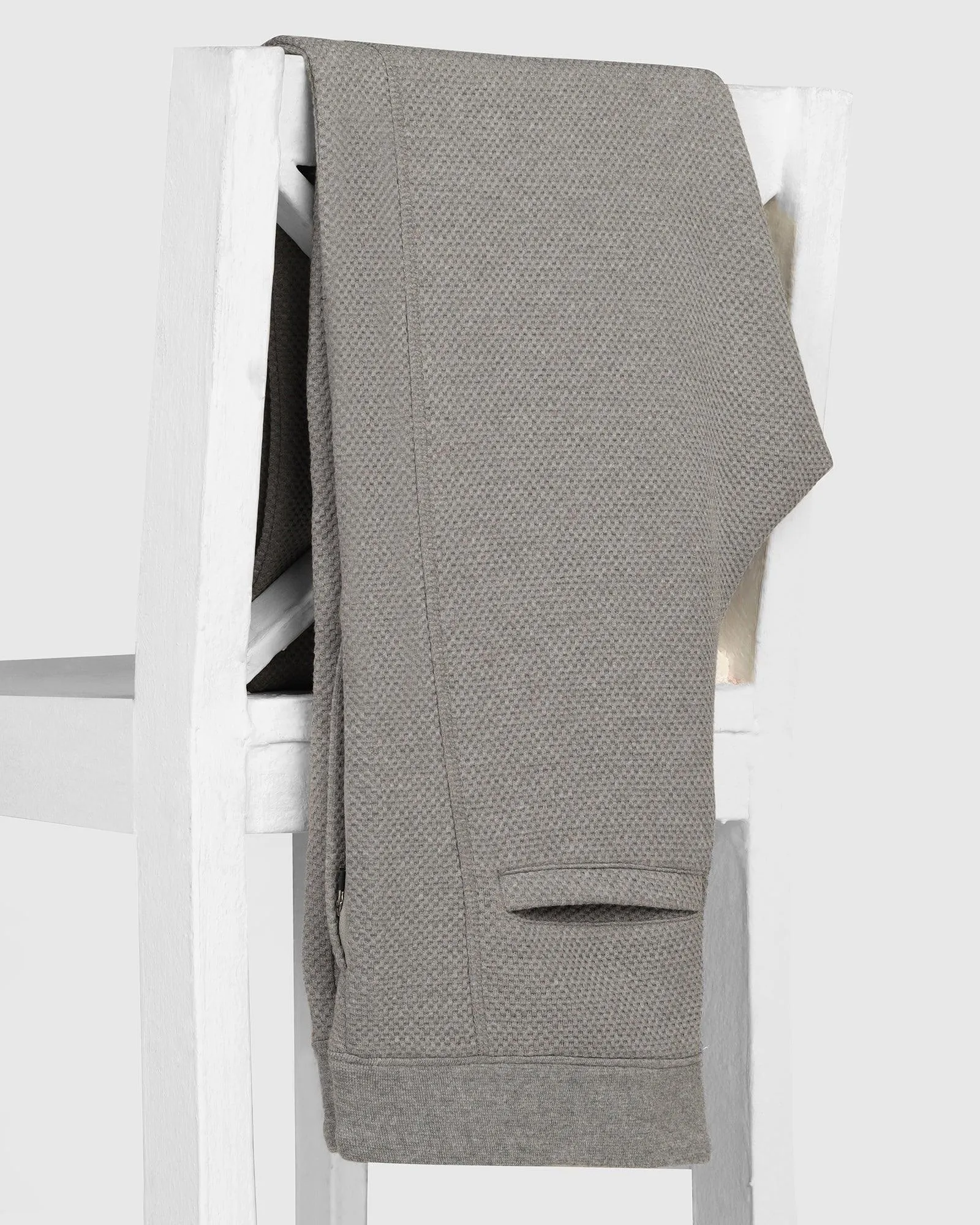 Casual Grey Solid Jogger - Roddy