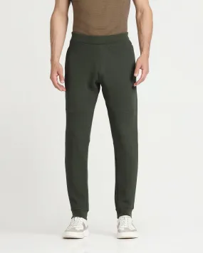 Casual Olive Solid Jogger - Roddy