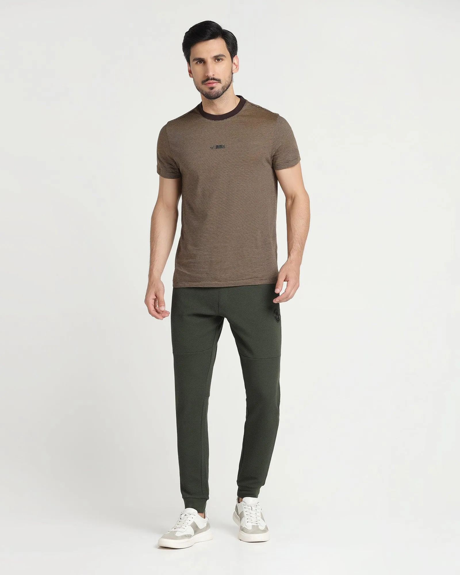 Casual Olive Solid Jogger - Roddy