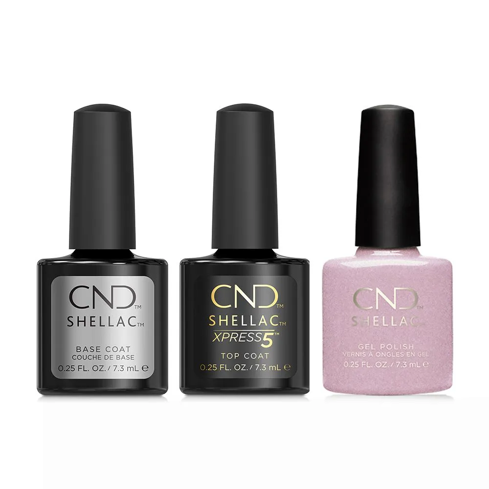 CND - Shellac Xpress5 Combo - Base, Top & Lavender Lace (0.25 oz)