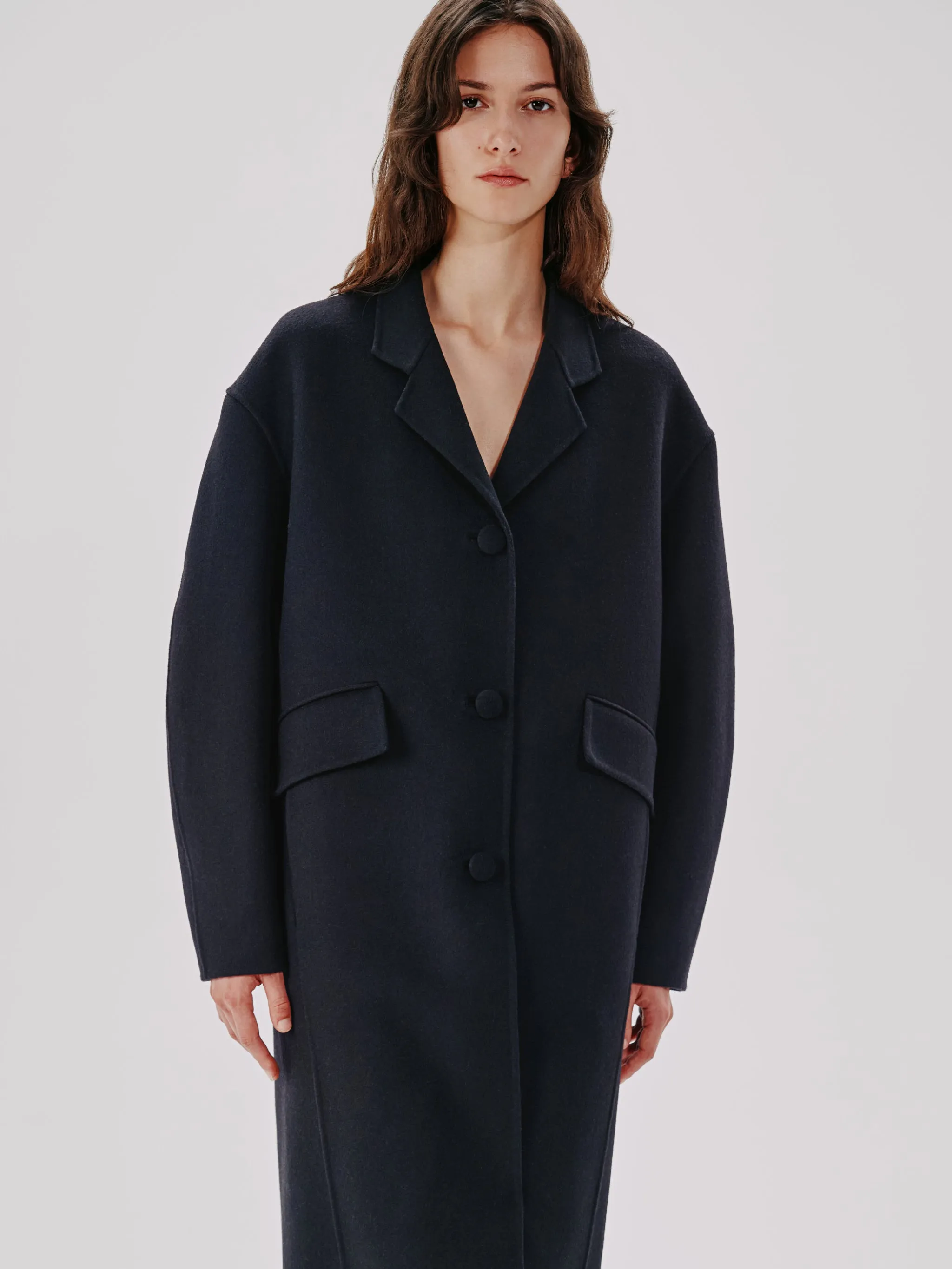 Cocoon Coat Long