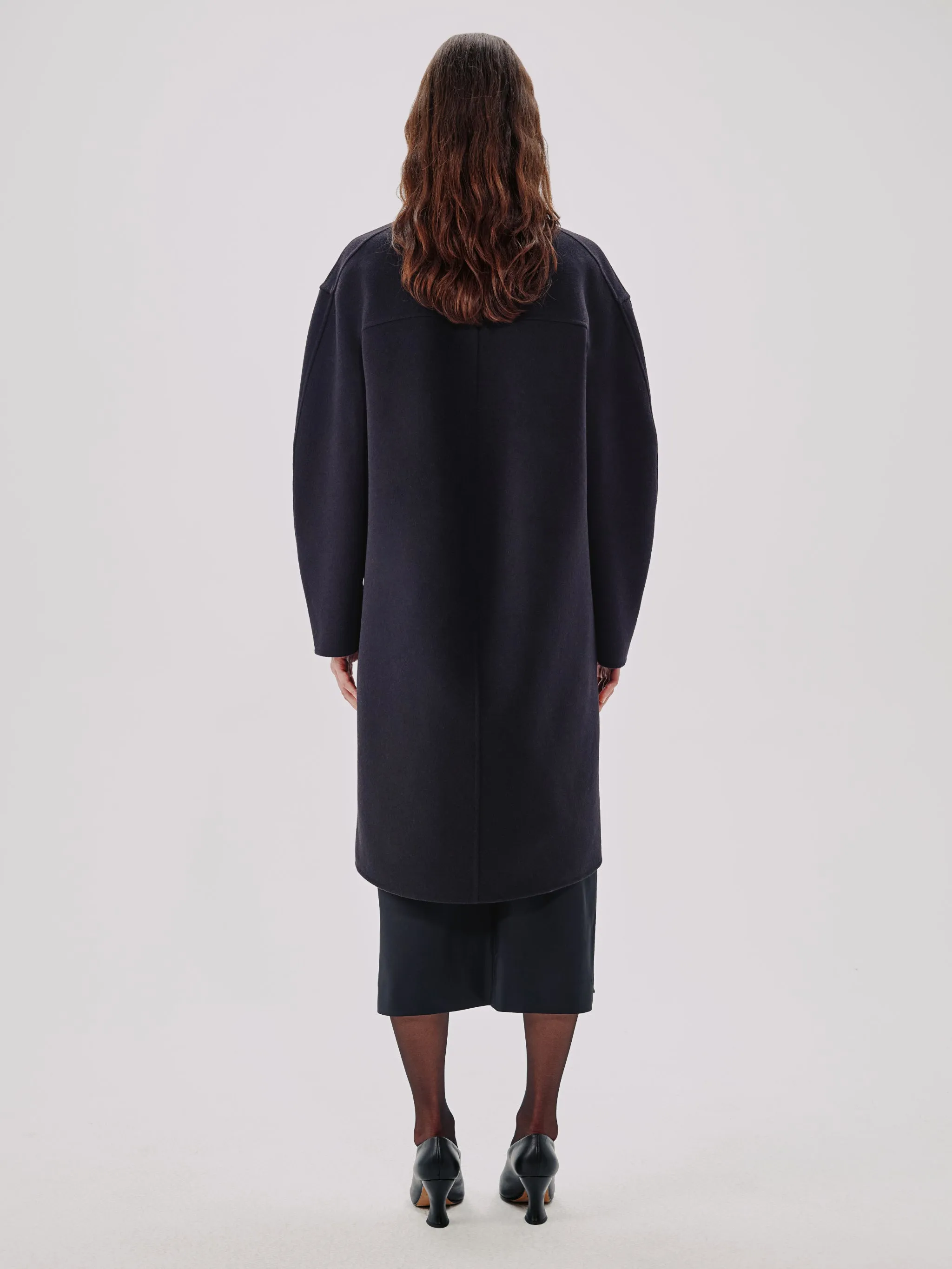 Cocoon Coat Long