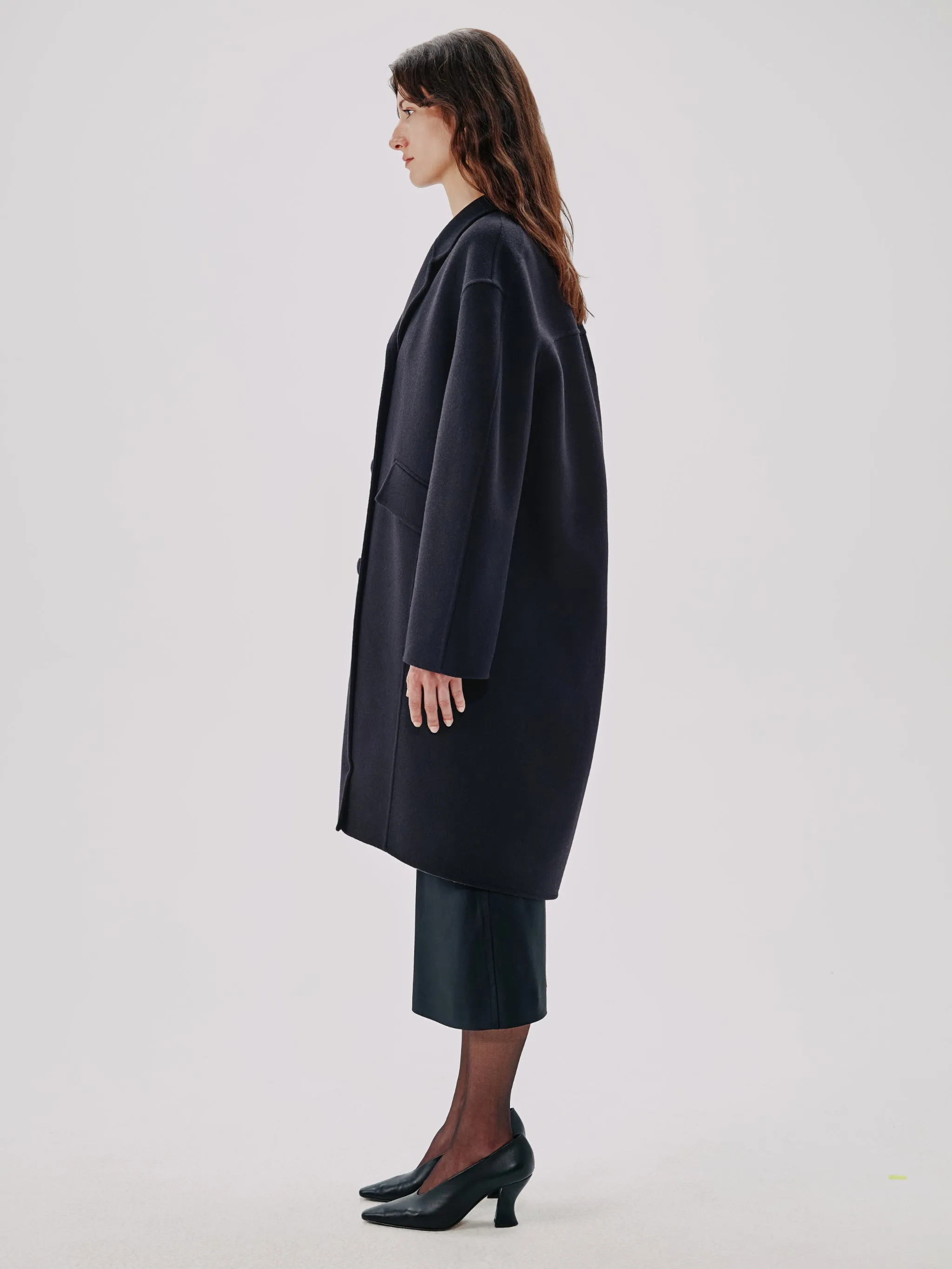 Cocoon Coat Long