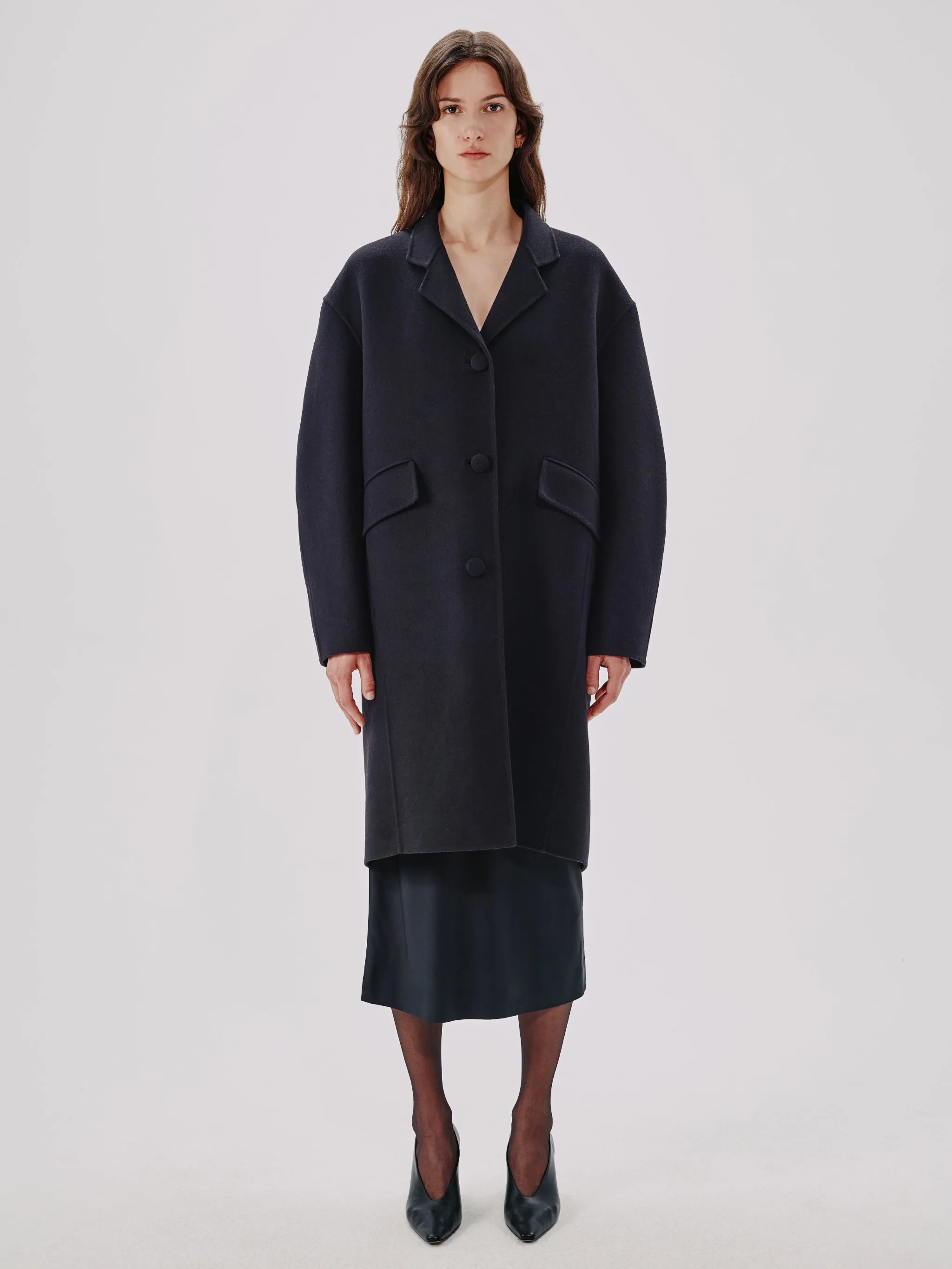 Cocoon Coat Long