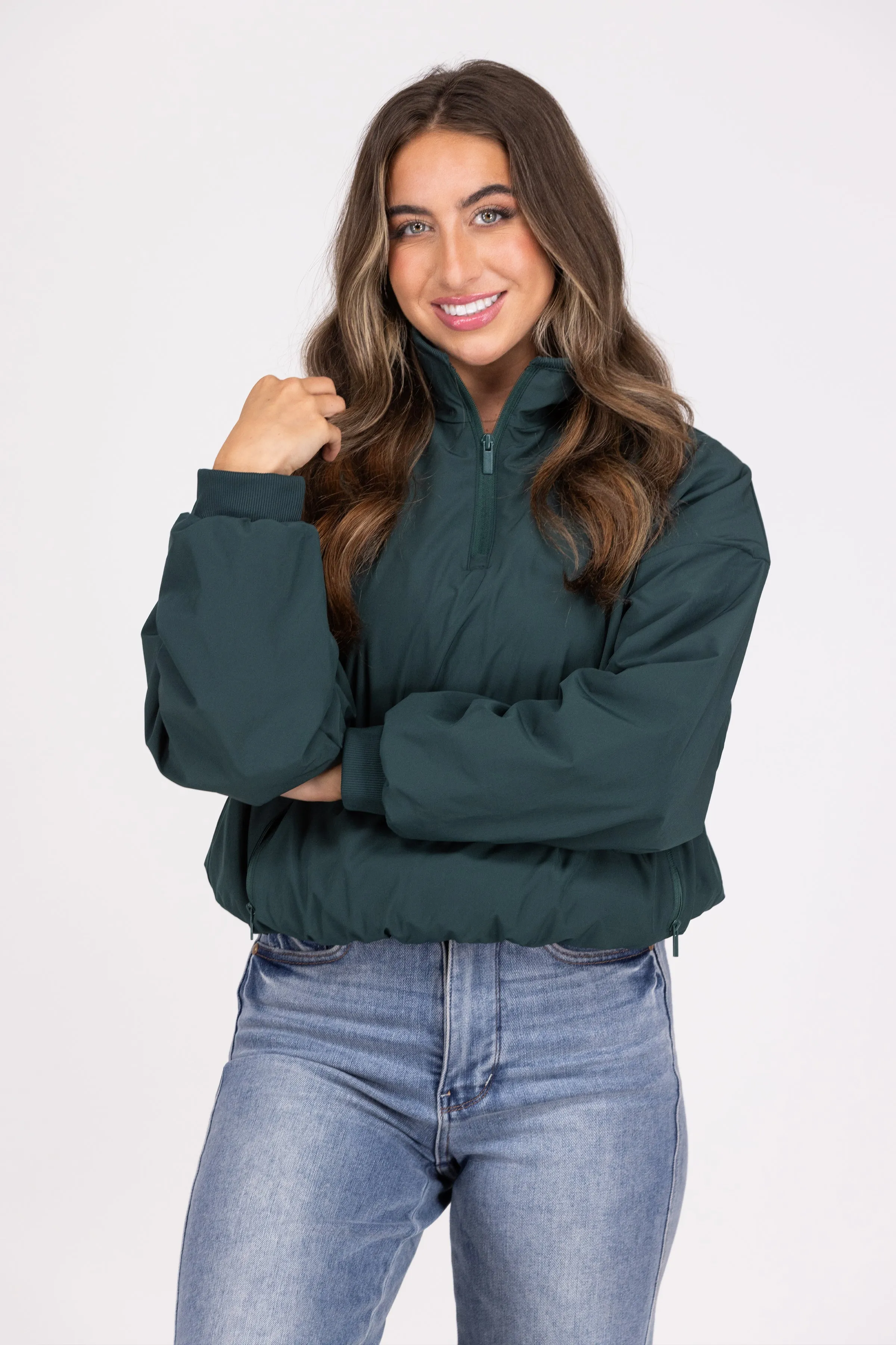 Come And Get Me Mock Neck Pullover Jacket