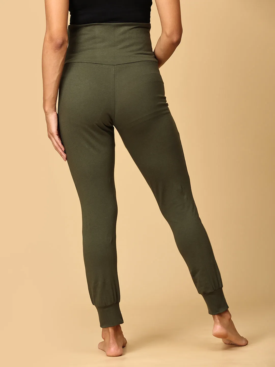 Comfy Maternity Joggers Olive