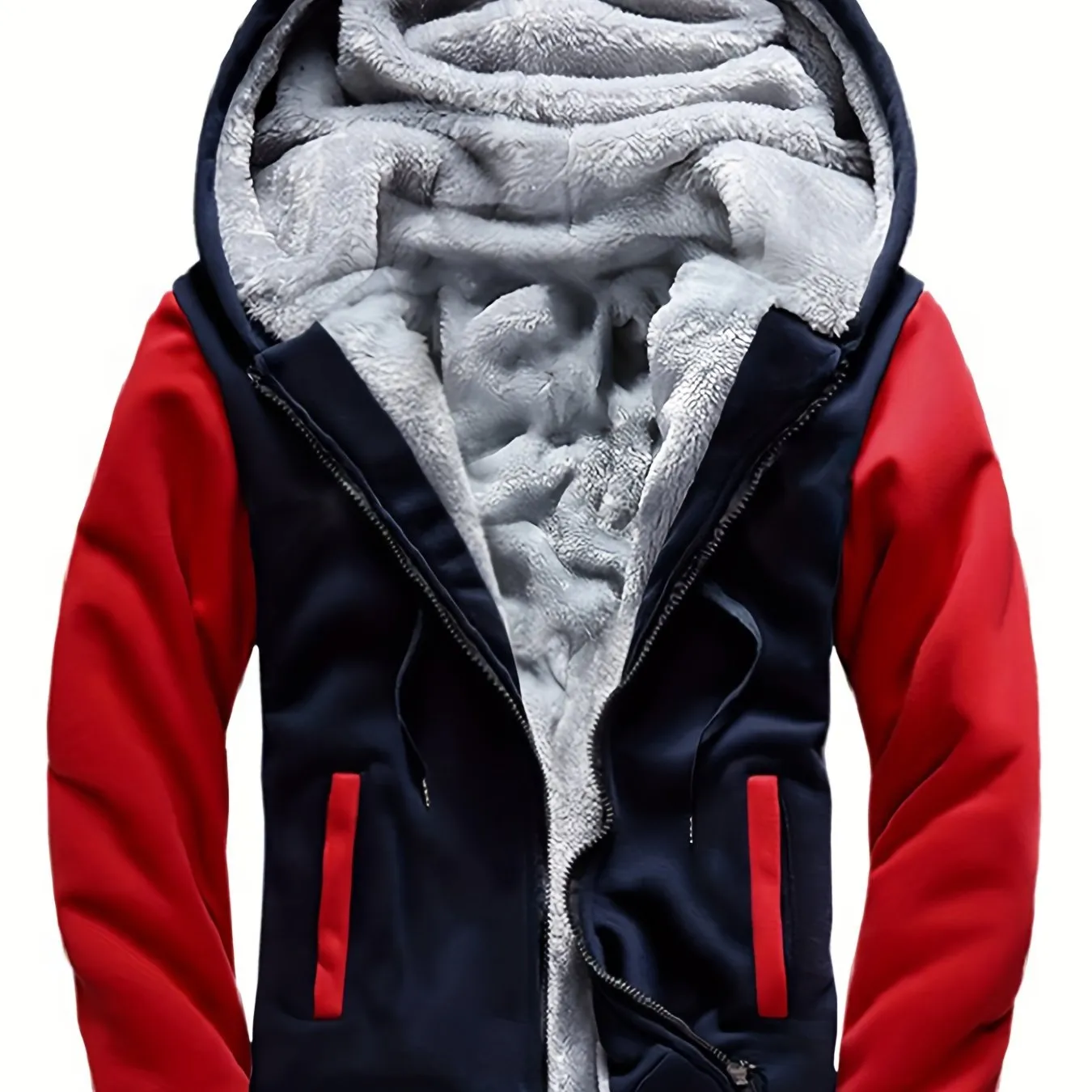 Cozy Mens Hooded Fleece Jacket Perfect FallWinter Essential