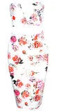 CUTE V TWO PIECE FLOWER DRESS